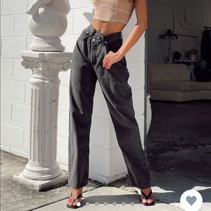 Princess Polly Holly Asymmetric jeans